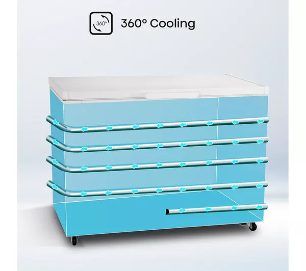 Hisense FC386D4AWLE 297L Chest Freezer - White