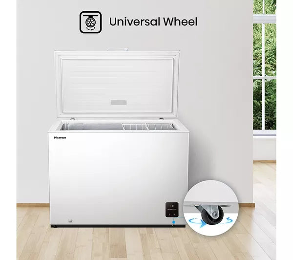 Hisense FC386D4AWLE 297L Chest Freezer - White