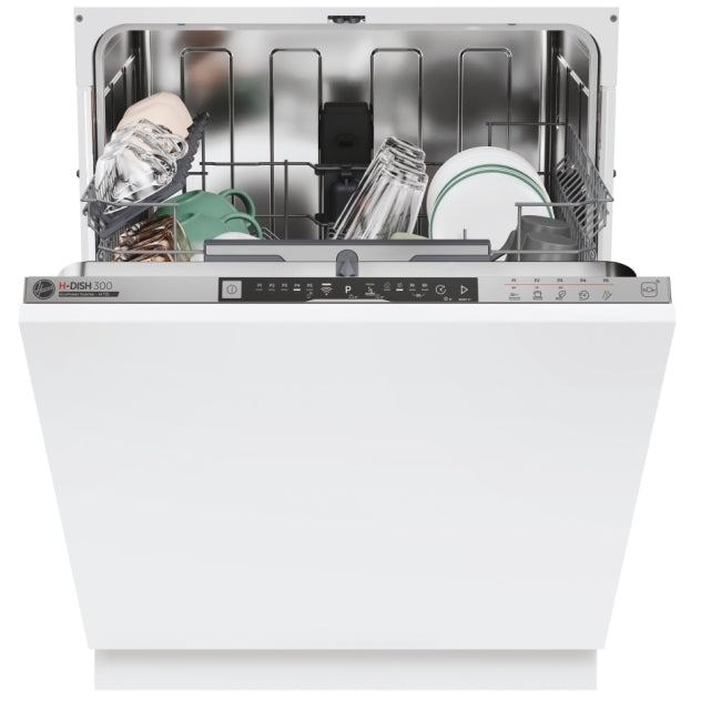 Hoover HI4E7L0S Integrated 14‑Place Dishwasher – Stainless Steel