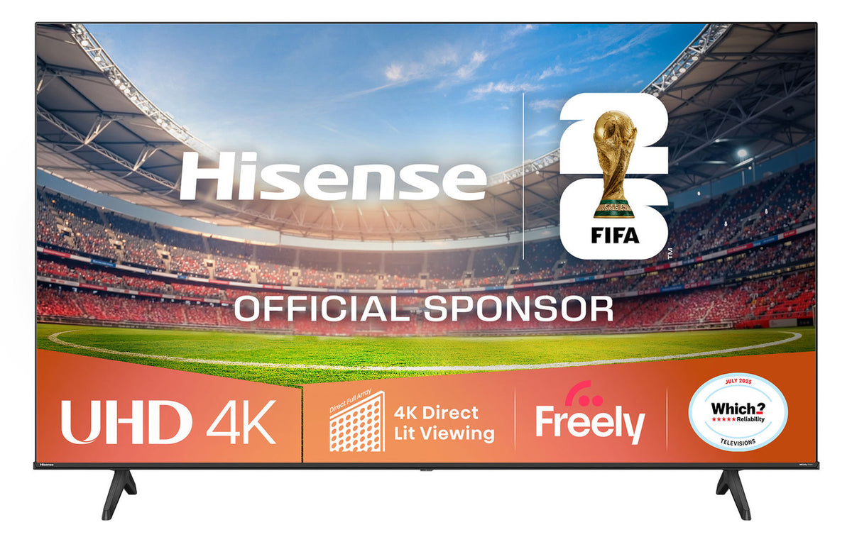 Hisense 43A6QTUK 43" 4K Direct‑Lit LED Smart TV with Freely