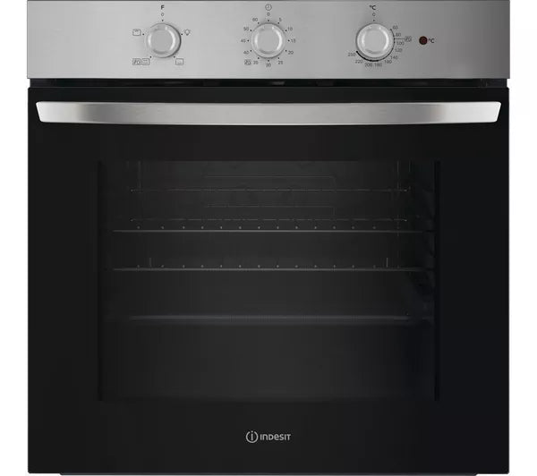 INDESIT IO 232H X UK Single Electric Oven 71L - Stainless Steel