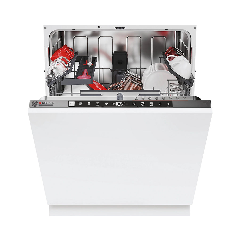 Hoover HI 5C6F0S-80 Fullsize Integrated Dishwasher - Silver