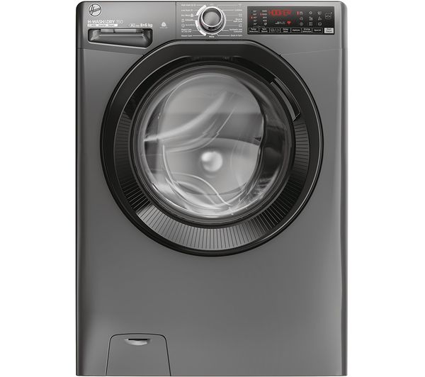 Hoover H3DPS4866TAMBR Freestanding 8kg / 6kg Washer Dryer 1400 Spin - Grey