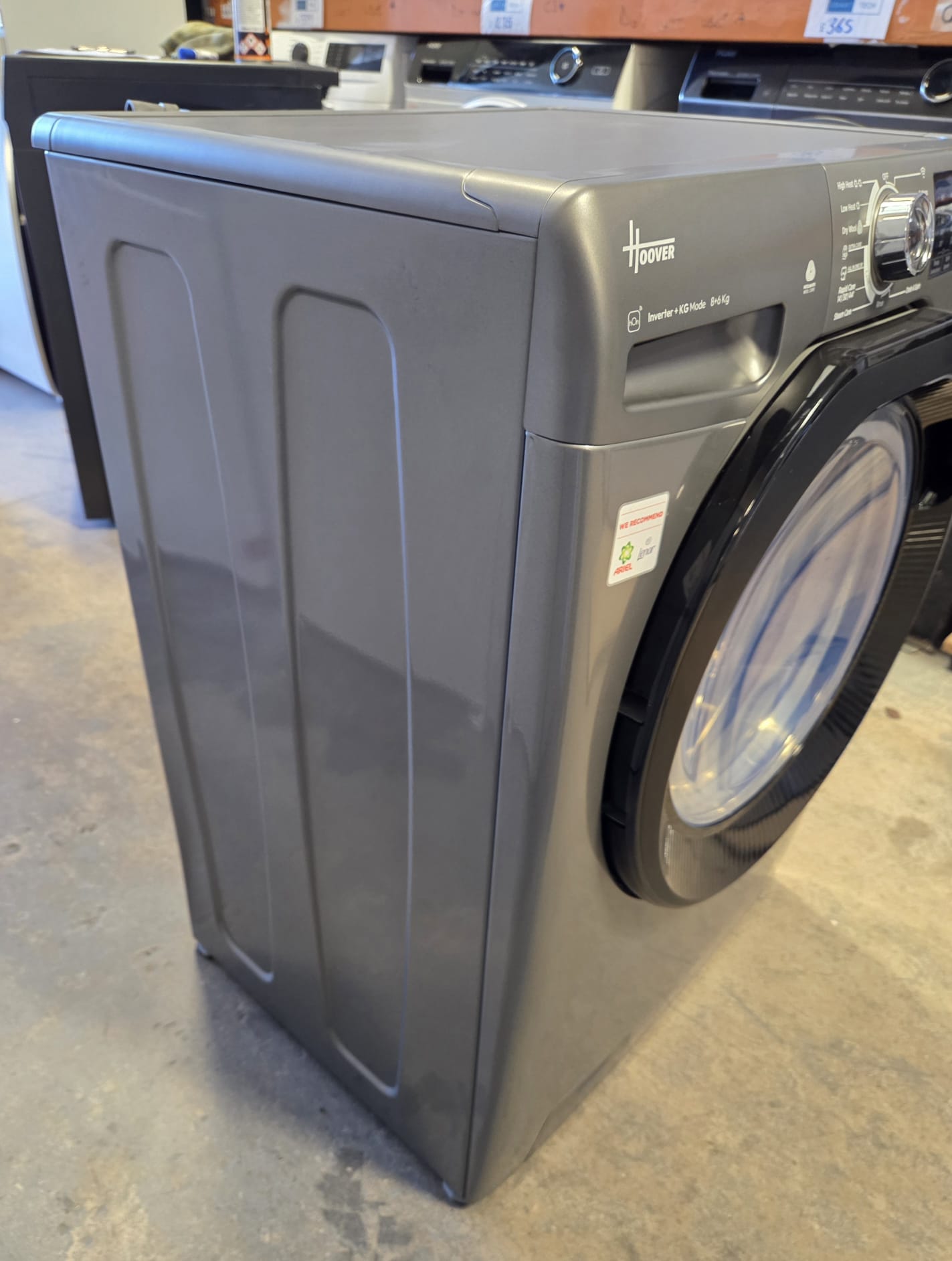 Hoover H3DPS4866TAMBR Freestanding 8kg / 6kg Washer Dryer 1400 Spin - Grey