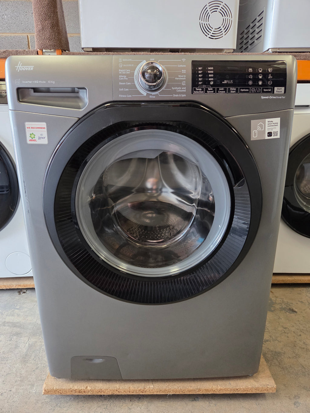 Hoover H3WPS4106TAMBR 10Kg 1400 Spin Washing Machine - Grey
