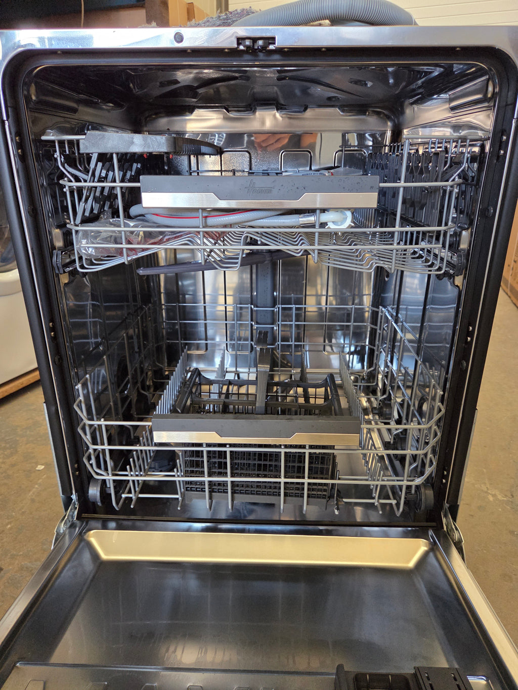 Hoover HI 5C6F0S-80 Fullsize Integrated Dishwasher - Silver
