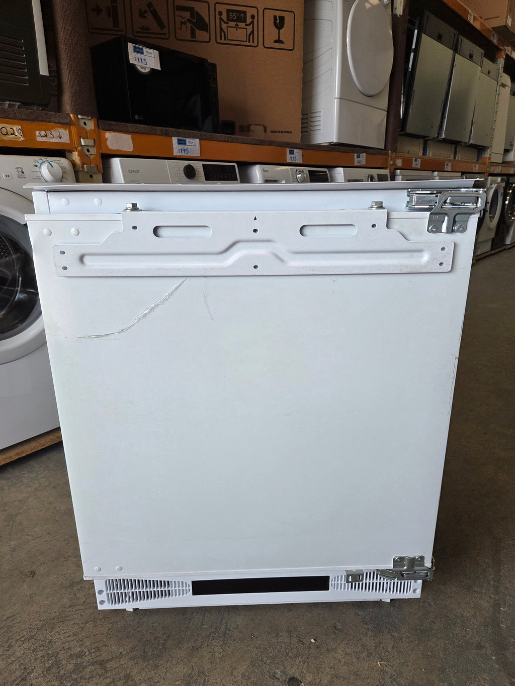 Candy CM4SE68EWK Integrated Undercounter Fridge with Ice Box – White