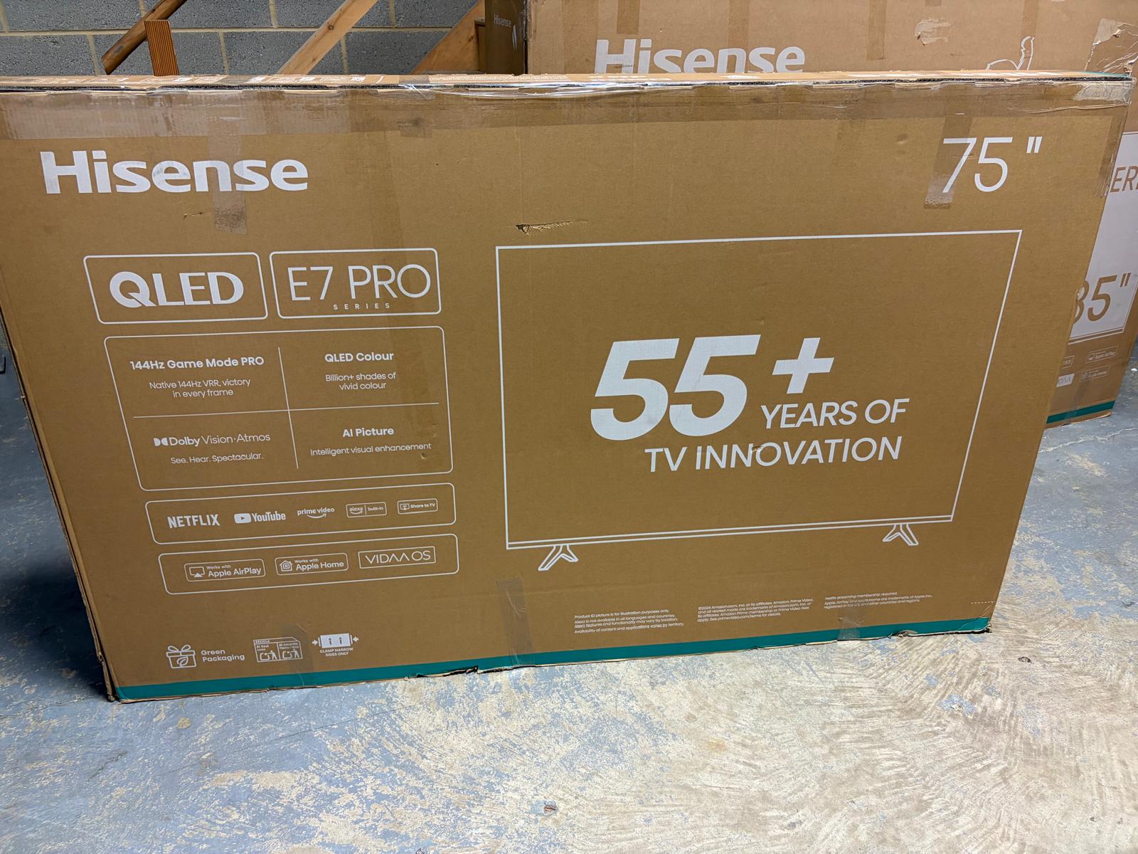 Hisense 75E7QTUK PRO