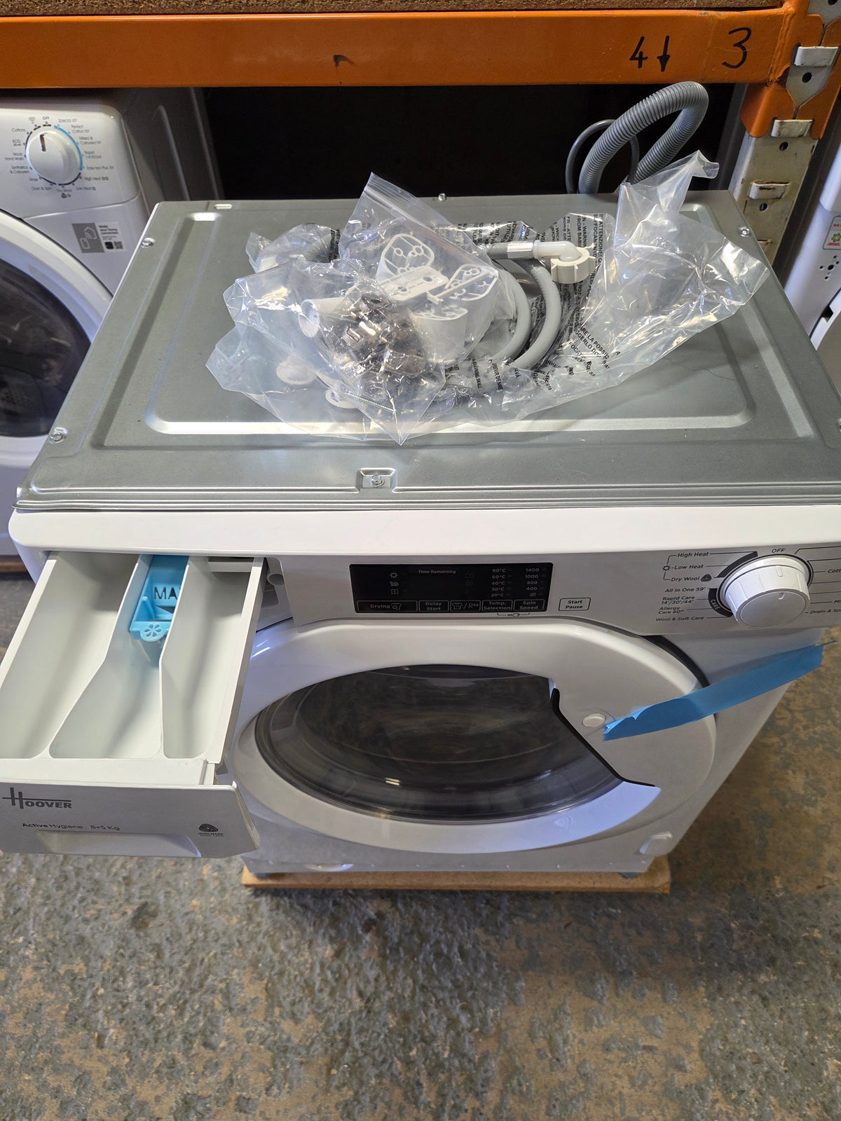 Hoover HBD 485D13‑80 8/5Kg 1400rpm Integrated Washer Dryer – White