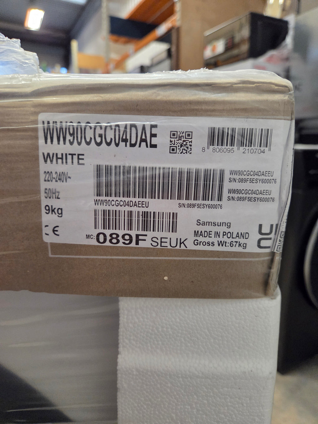 SAMSUNG WW90CGC04DAE