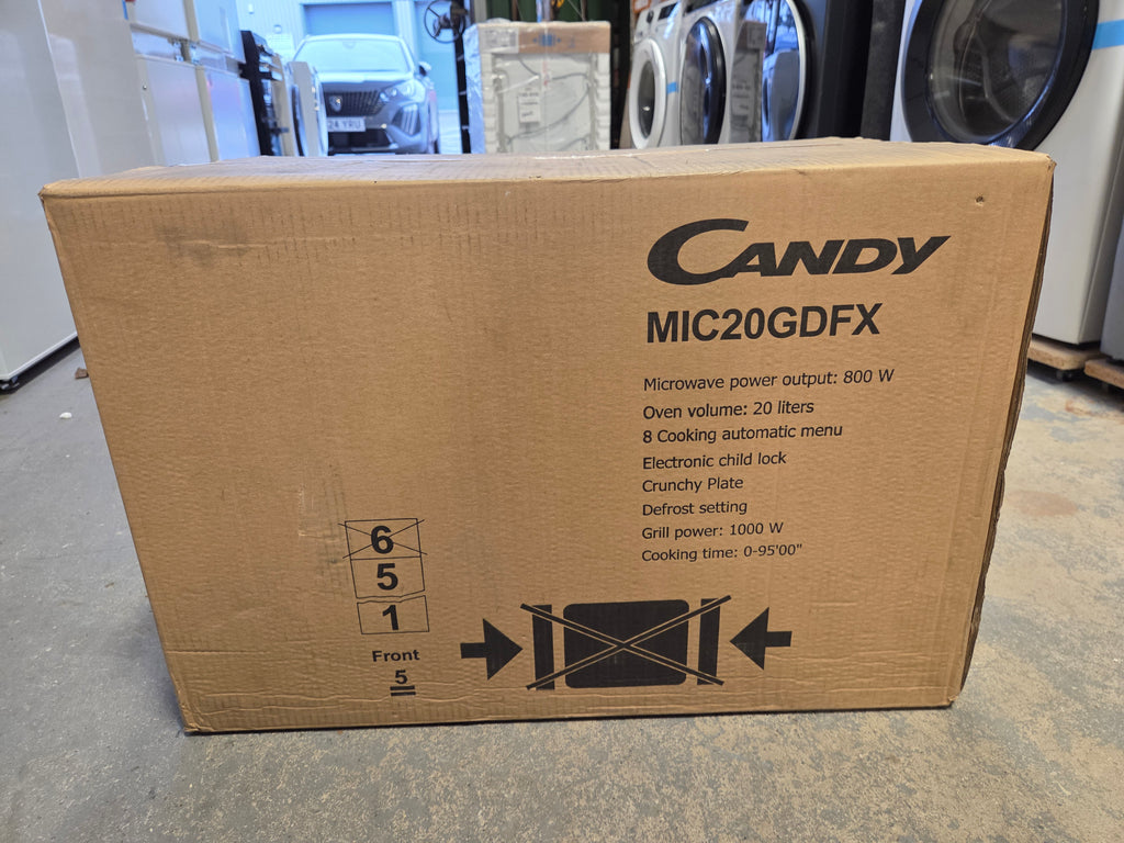 Candy MIC20GDFX Integrated 20L Microwave with Grill – Stainless Steel