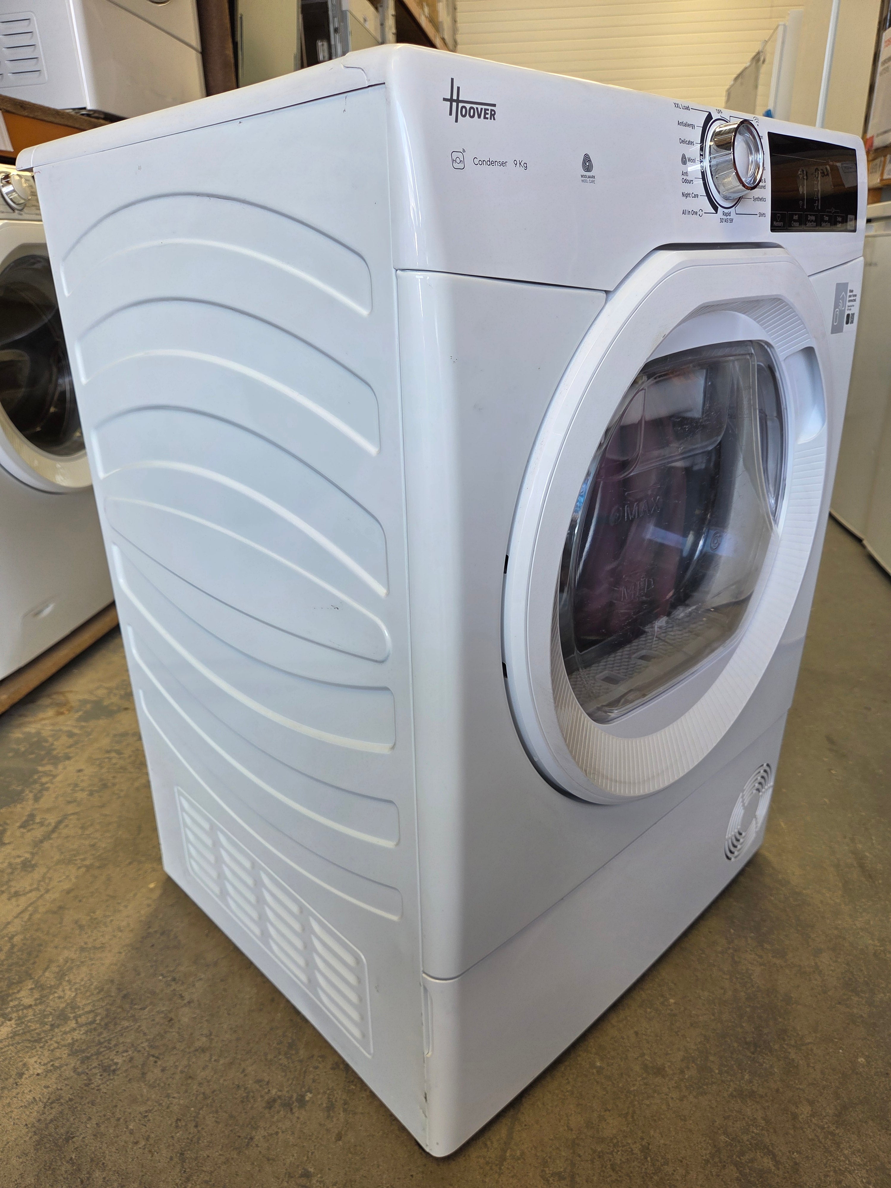 Hoover HRE C9TE Freestanding 9kg Condenser Tumble Dryer – White