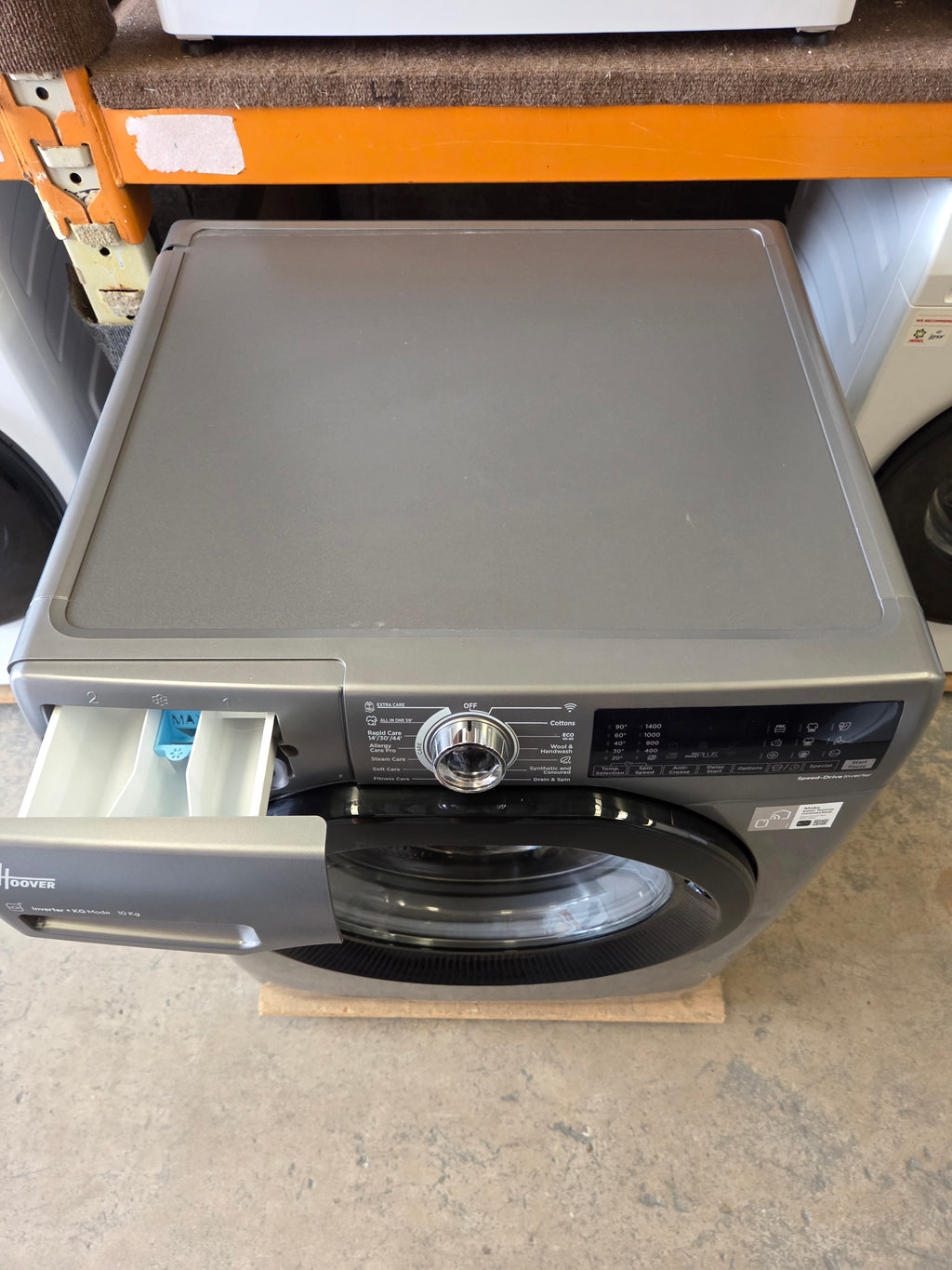 Hoover H3WPS4106TAMBR 10Kg 1400 Spin Washing Machine - Grey