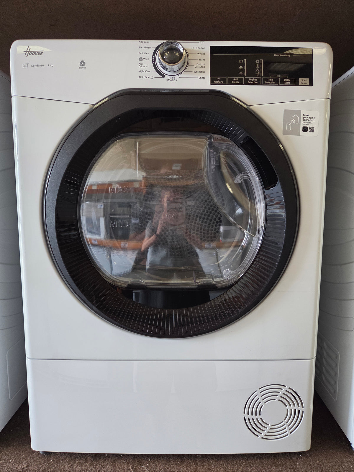 Hoover HRE C9TBE-80 Freestanding  9Kg Condenser Tumble Dryer - White