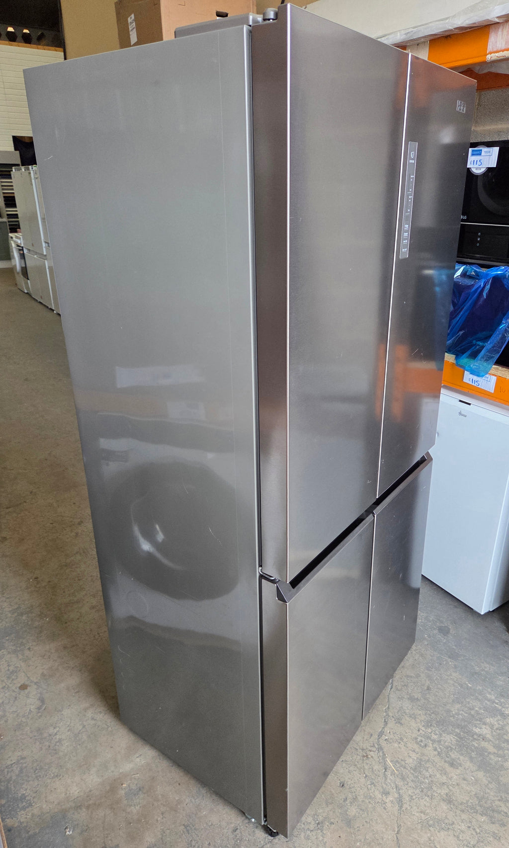 Haier HCR3818ENMM American Fridge Freezer - Stainless Steel